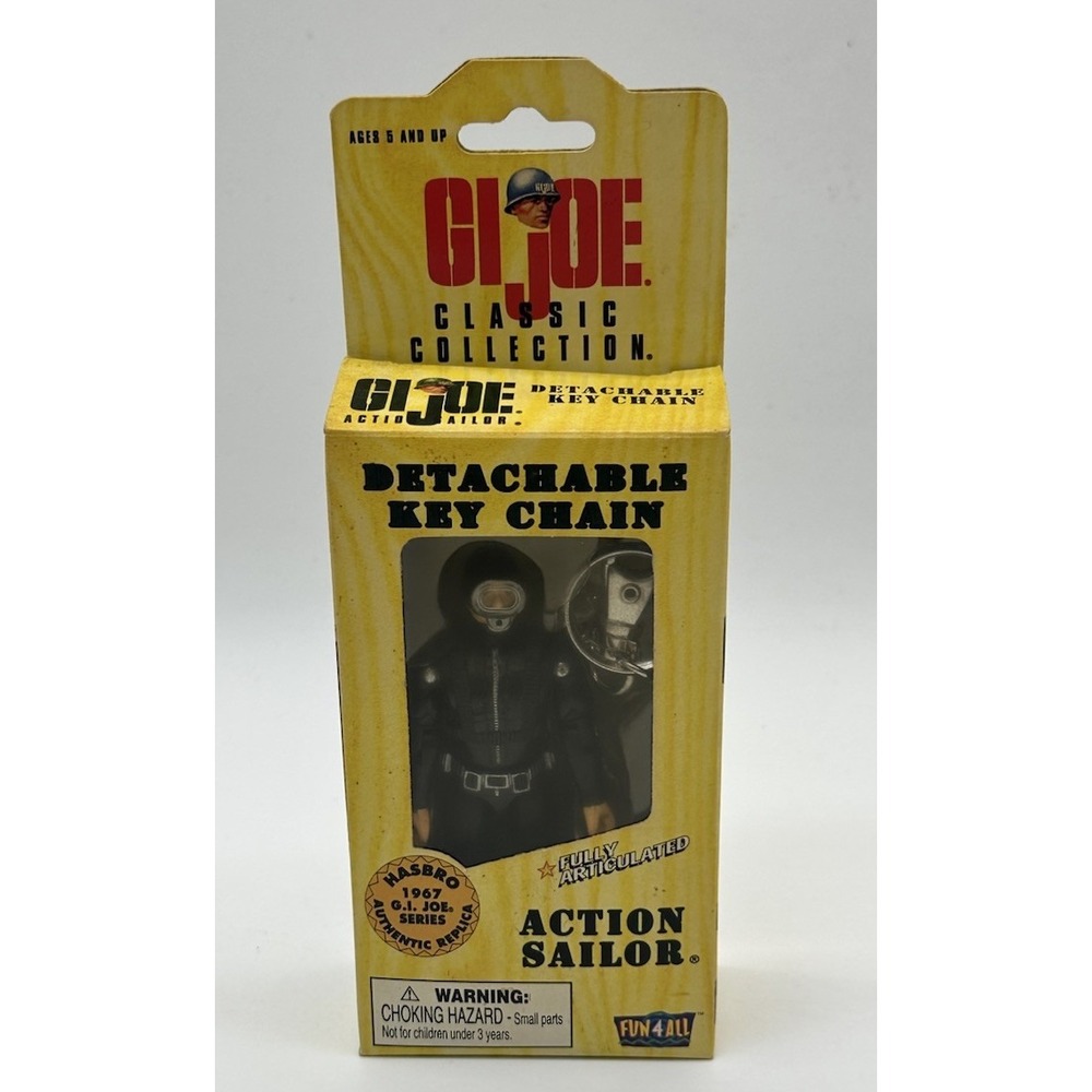 1998 GI JOE CLASSIC COLLECTION ACTION SAILOR DETACHABLE KEY CHAIN NEW 81302